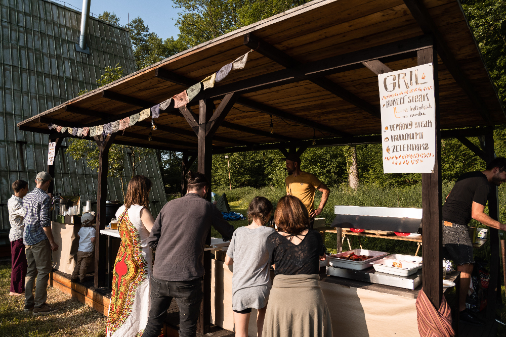 venkovní altán - varianta catering